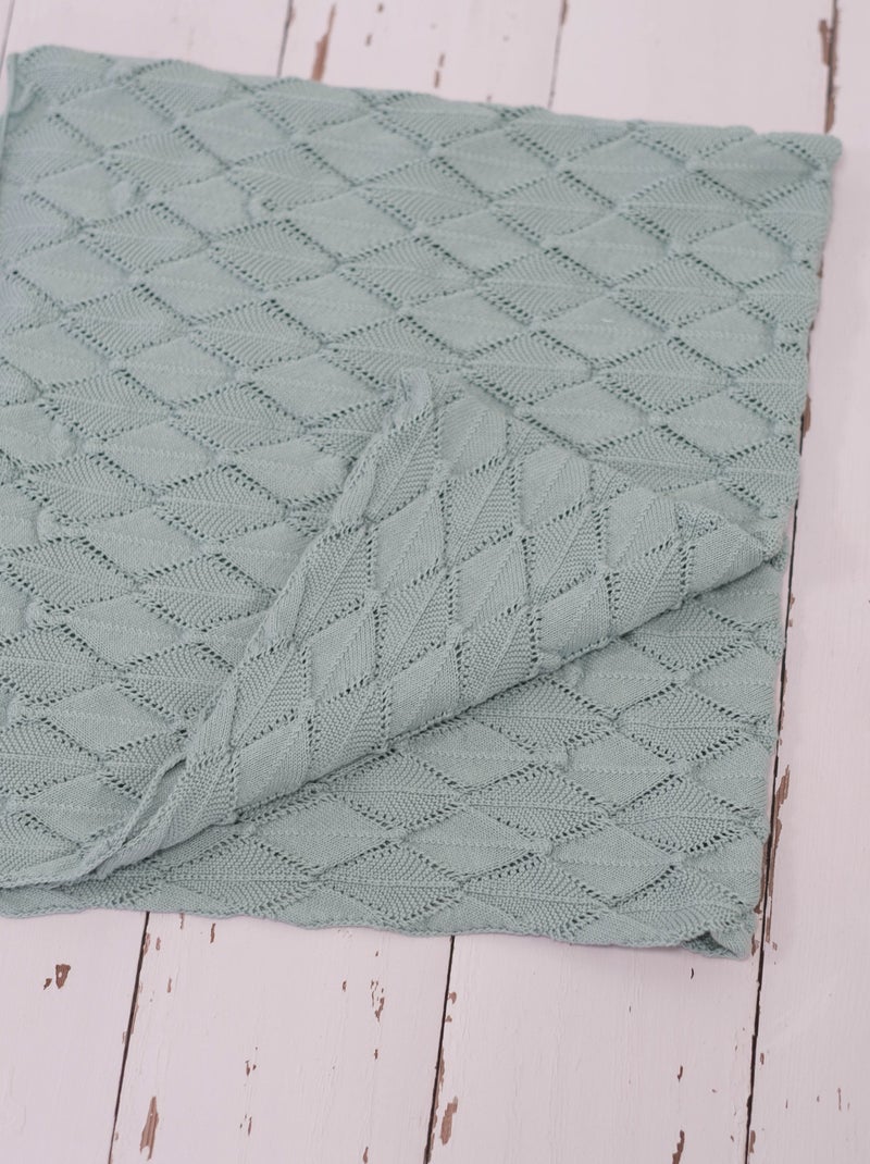 Couverture Plume en coton Bleu - Kiabi