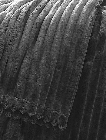 Couverture polaire - - Effet côtelé 3D