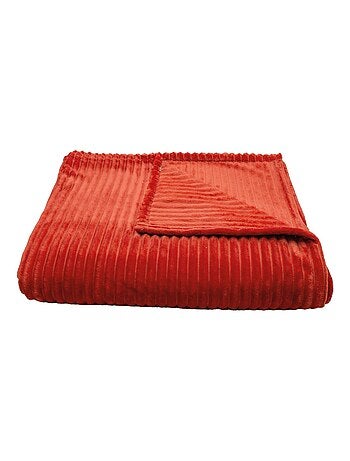 Couverture polaire - - Effet côtelé 3D