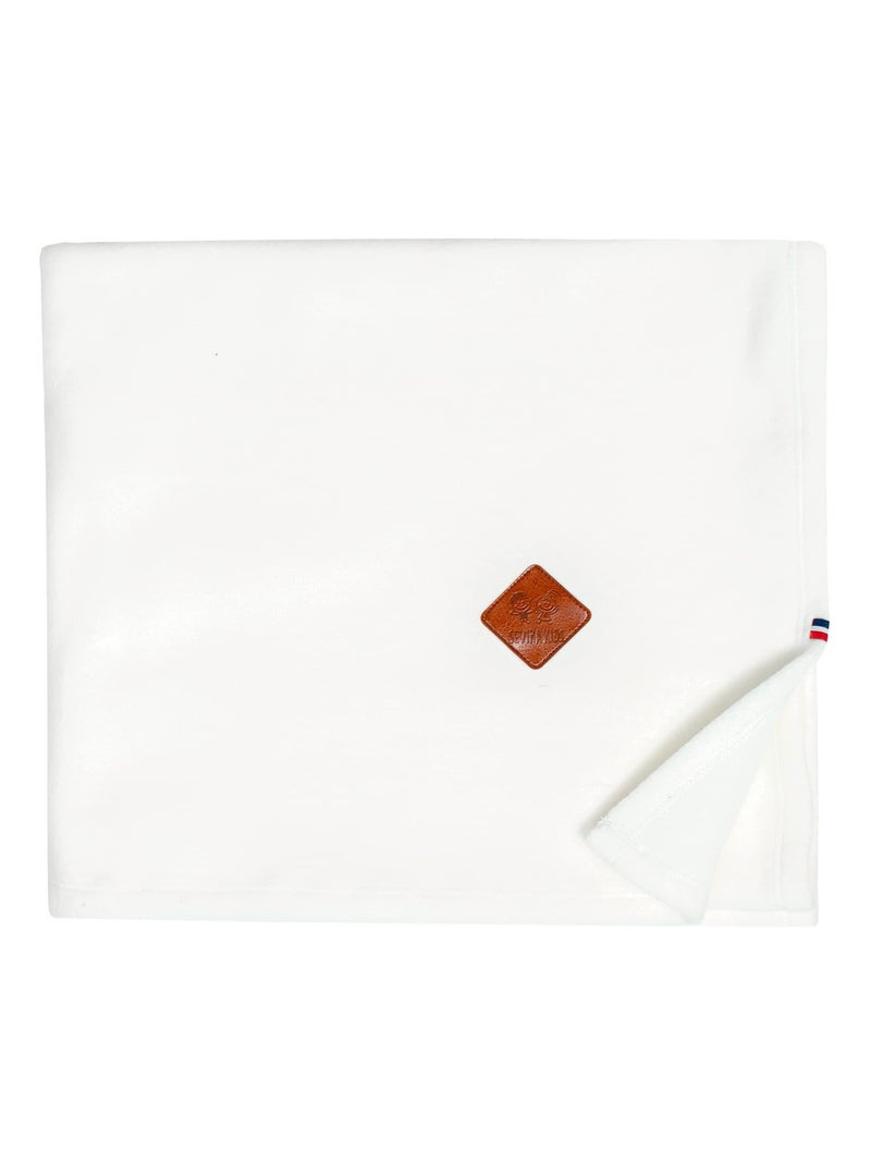 Couverture polaire 100% coton ultra-doux SEVIRA KIDS Ecru - Kiabi