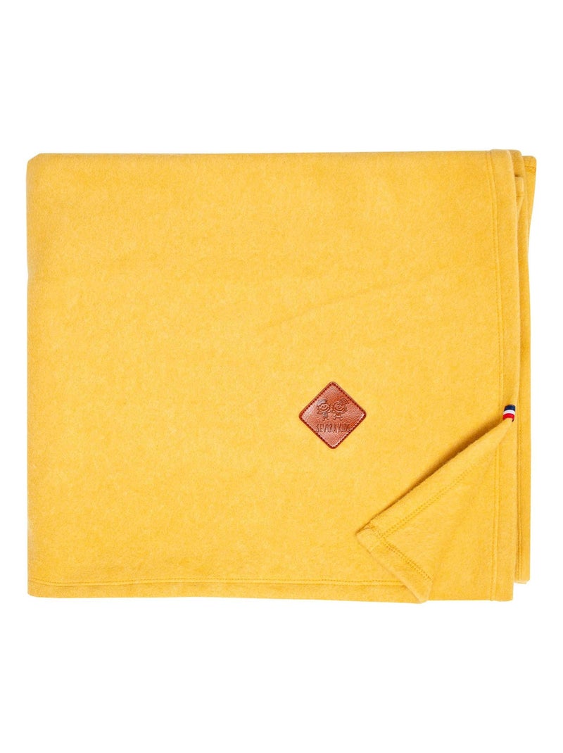 Couverture polaire 100% coton ultra-doux SEVIRA KIDS Moutarde - Kiabi