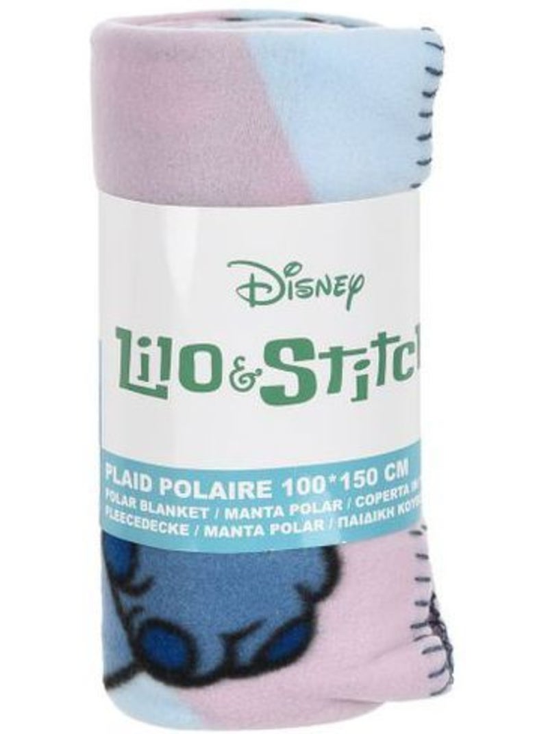 Couverture polaire 100x150 cm multicolore - Licence Lilo et Stitch Rose - Kiabi