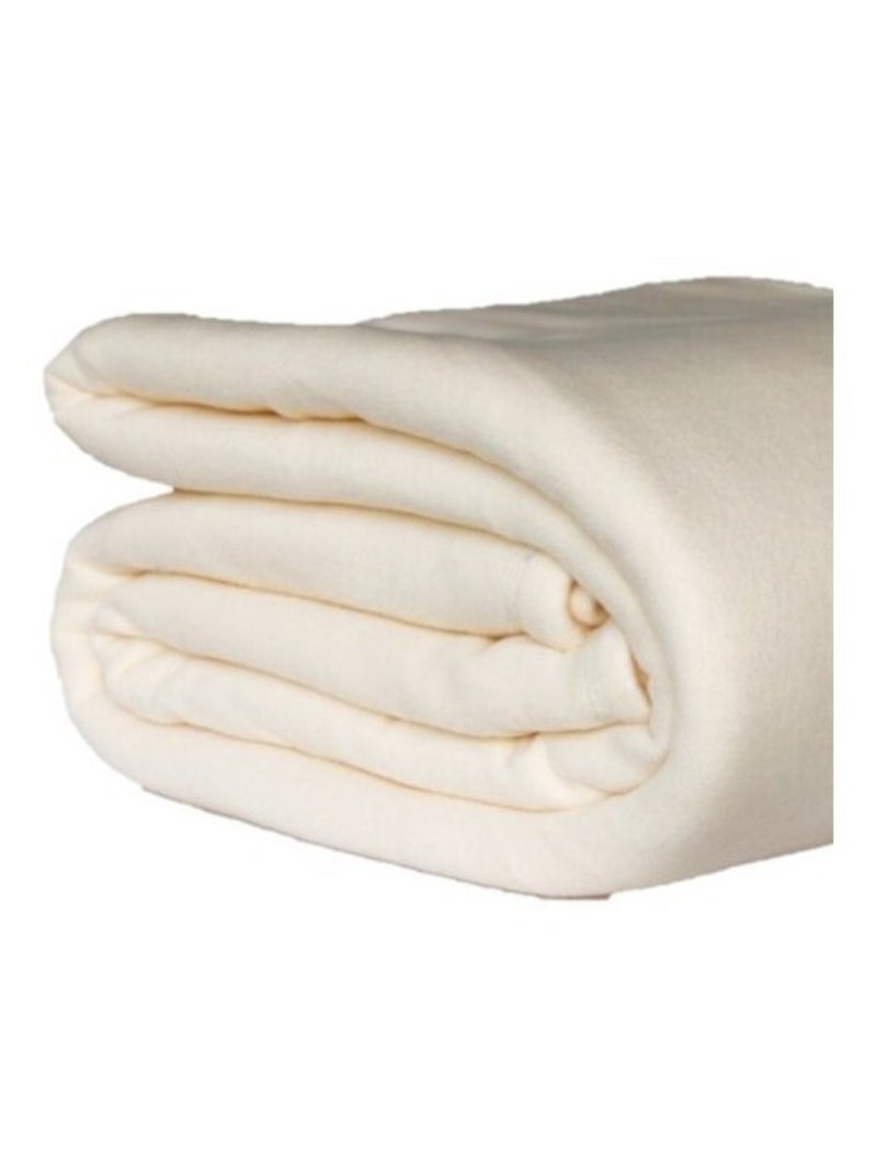 Couverture polaire 220x240 écru Beige - Kiabi