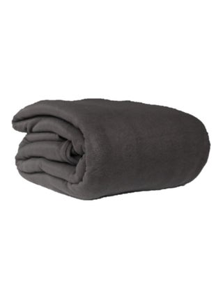 Couverture polaire 220x240 gris souris