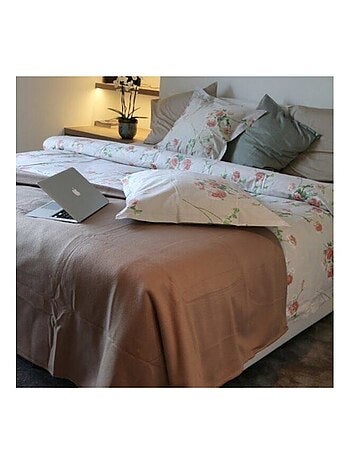 Couverture polaire 220x240 taupe