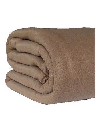 Couverture polaire 220x240 taupe