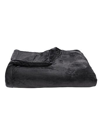 Couverture Polaire Extra Douce Coloris Anthracite - DODO