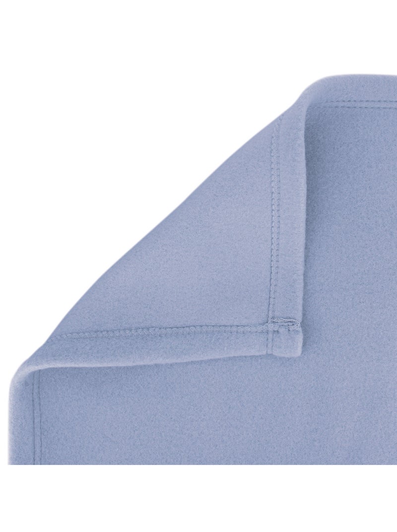 Couverture polaire ISBA traité non-feu Bleu azur - Kiabi