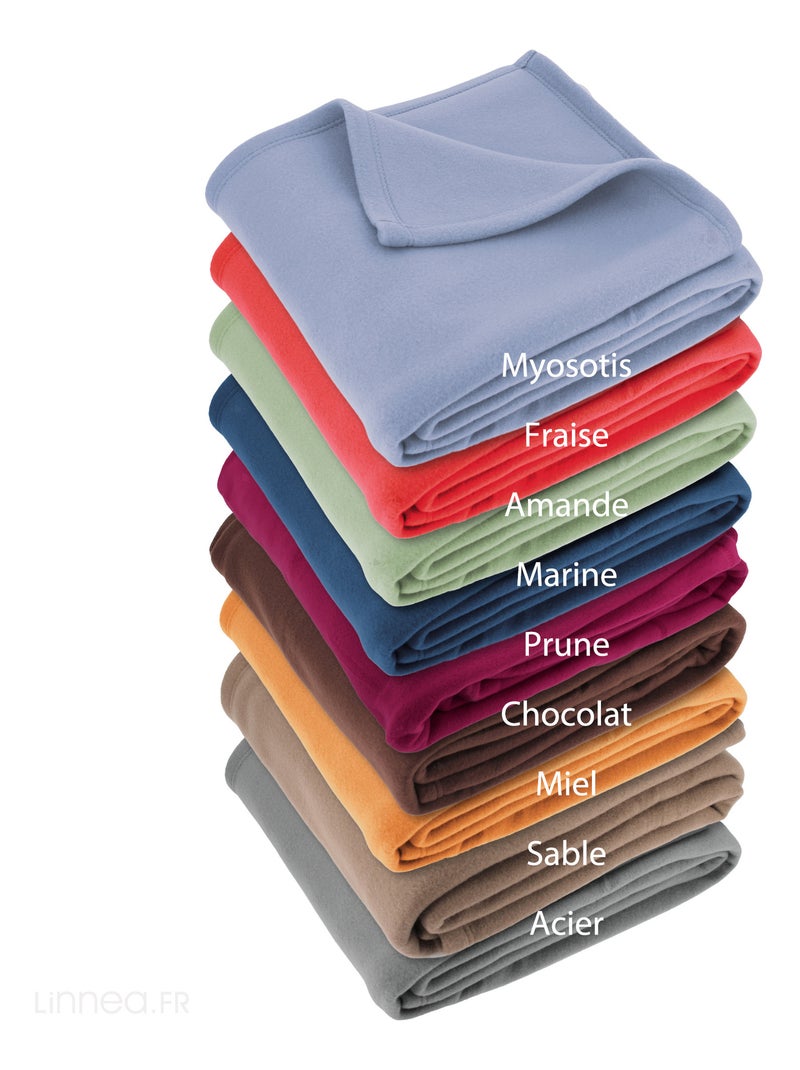 Couverture polaire ISBA traité non-feu Bleu marine - Kiabi