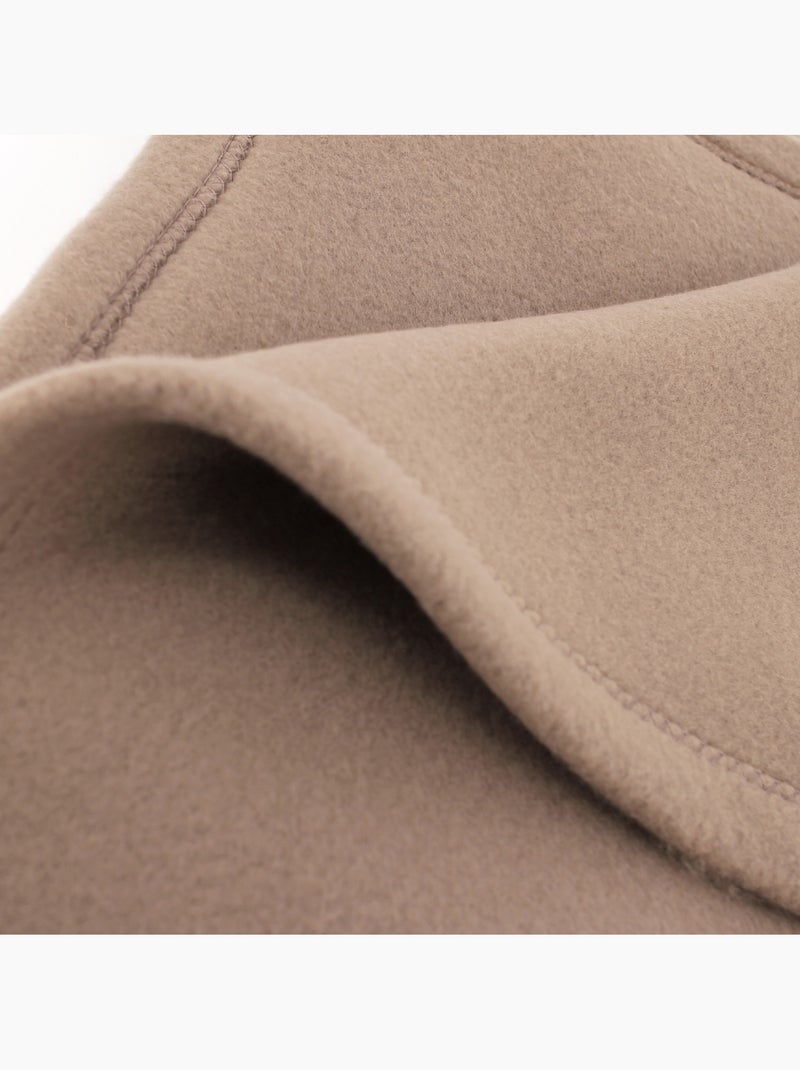 Couverture polaire ISBA traité non-feu Gris taupe - Kiabi