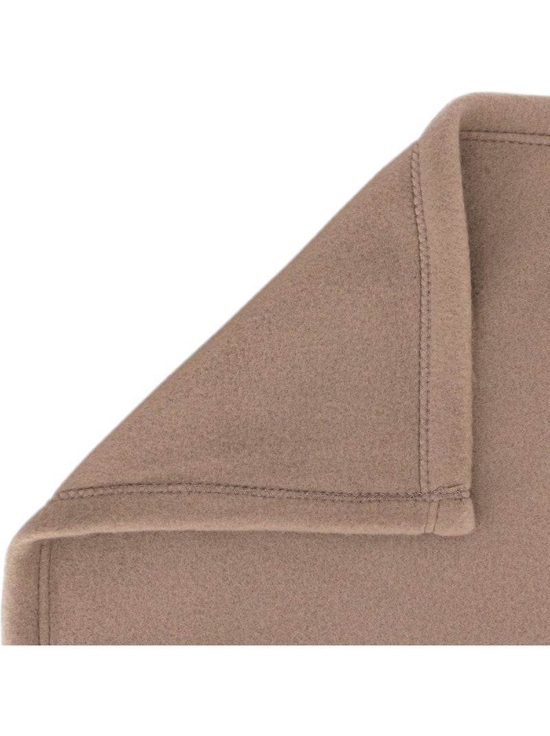 Couverture polaire ISBA traité non-feu Gris taupe - Kiabi