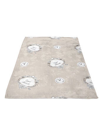 Couverture polaire microfibre imprimée ESPRIT DE FAMILLE, par Soleil d'ocre