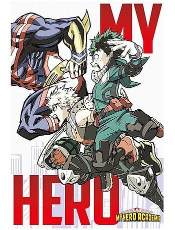 Couverture polaire 'My Hero Academia' 130 x 170 cm - Polyester doux