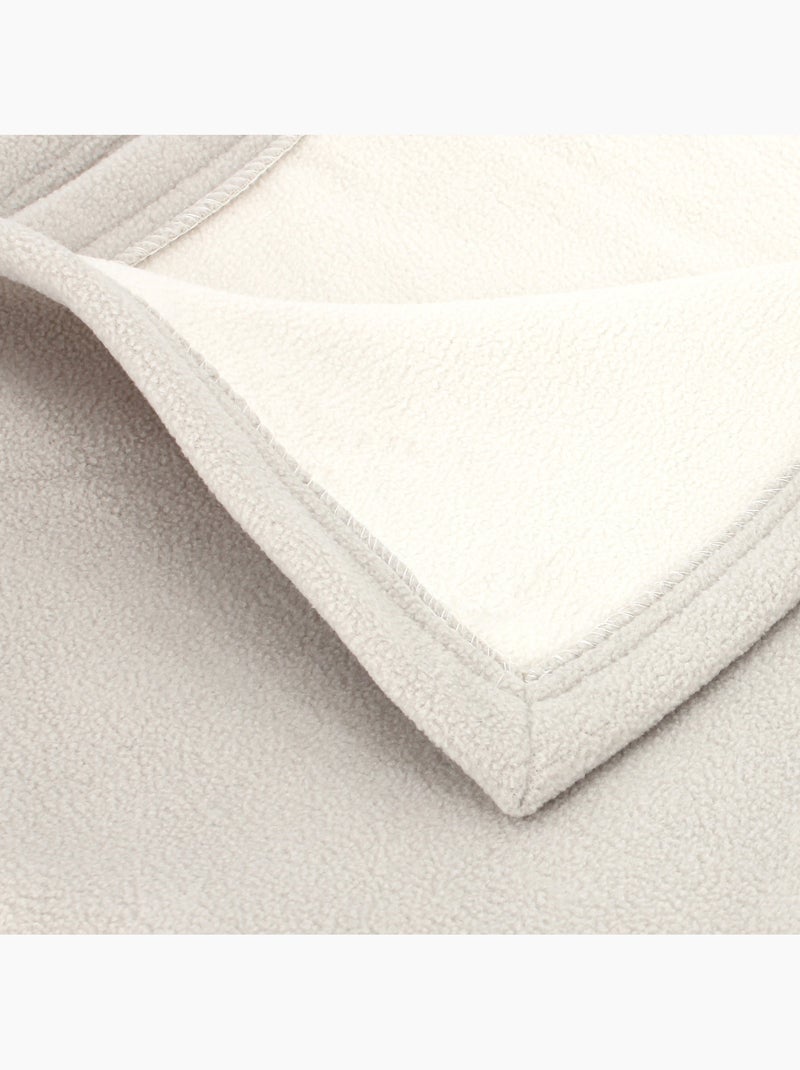 Couverture polaire NARVIK luxe Beige argile - Kiabi