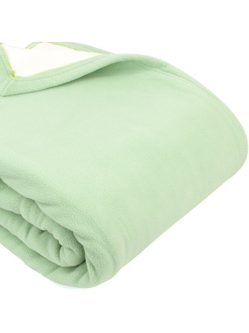 Couverture polaire NARVIK luxe Vert tilleul - Kiabi