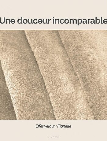 Couverture polaire plaid intégral avec manches et poche - Adulte - Vivezen