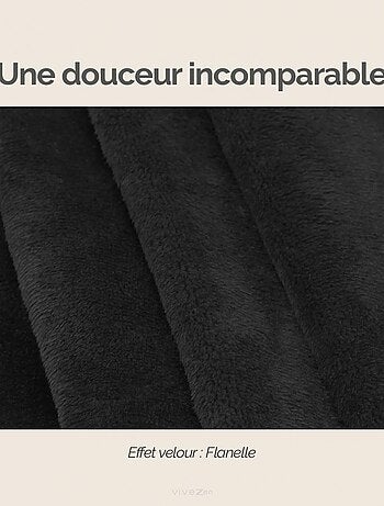 Couverture polaire plaid intégral avec manches et poche - Adulte - Vivezen