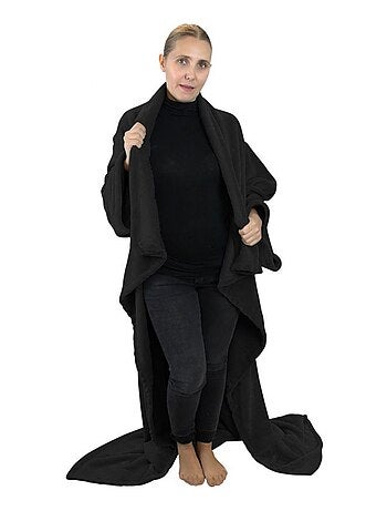 Couverture polaire plaid intégral avec manches et poche - Adulte - Vivezen