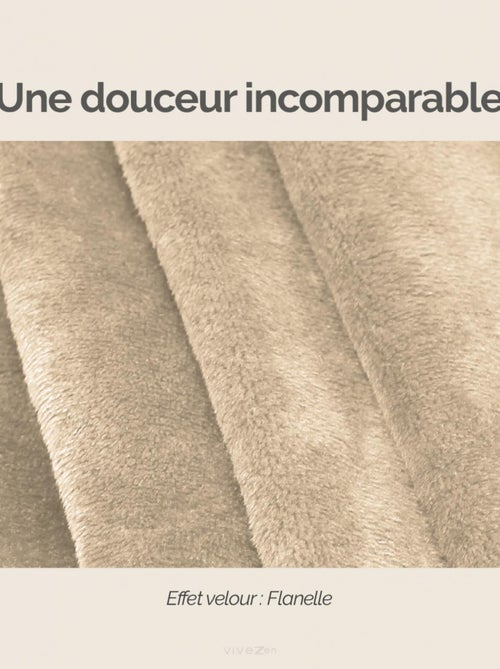 Couverture polaire plaid intégral avec manches et poche - Enfant - Vivezen - Kiabi
