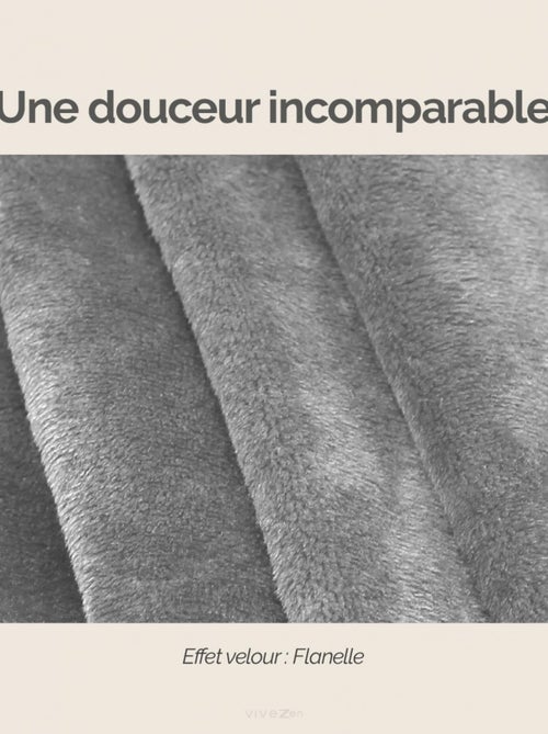 Couverture polaire plaid intégral avec manches et poche - Enfant - Vivezen - Kiabi