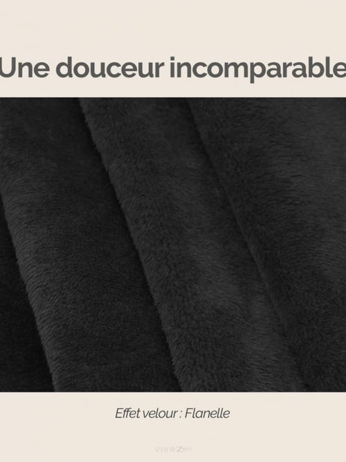 Couverture polaire plaid intégral avec manches et poche - Enfant - Vivezen - Kiabi