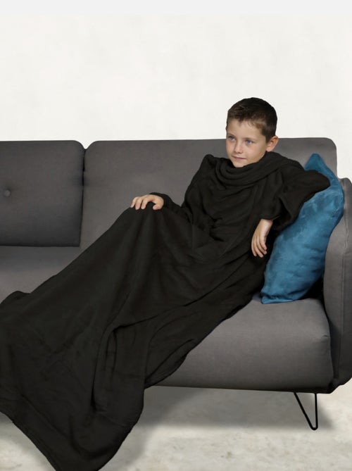 Couverture polaire plaid intégral avec manches et poche - Enfant - Vivezen - Kiabi