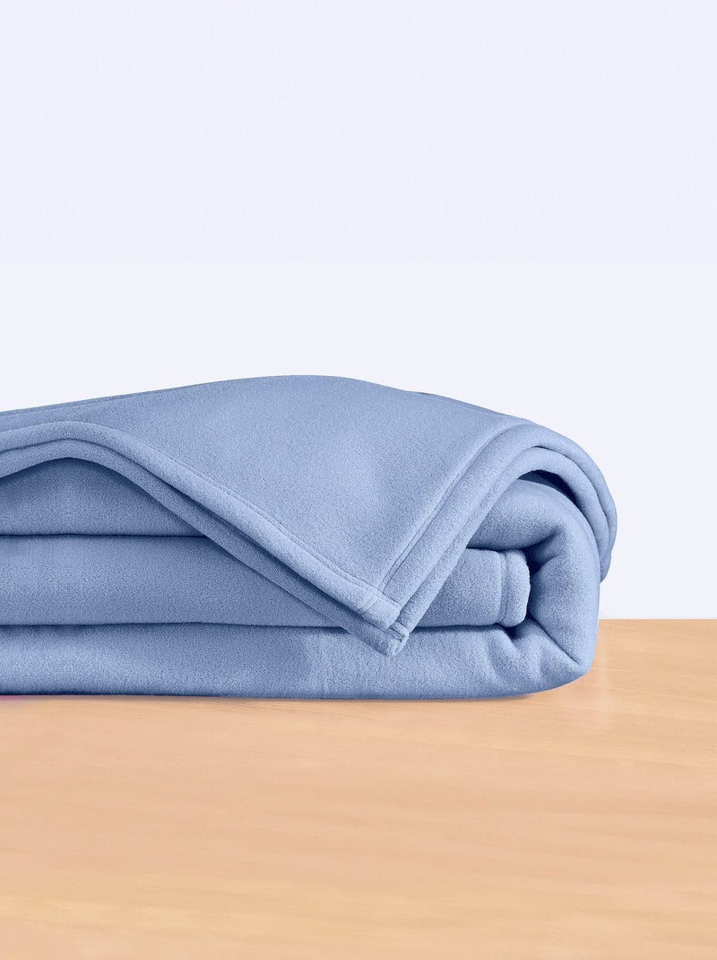 Couverture polaire THERMOTEC 450 g/m² Bleu ciel - Kiabi