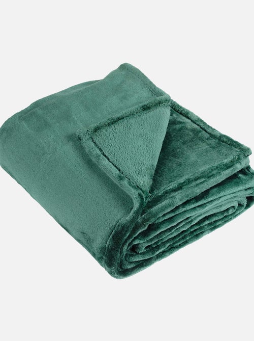 Couverture polaire unie "PILONGA" - Kiabi