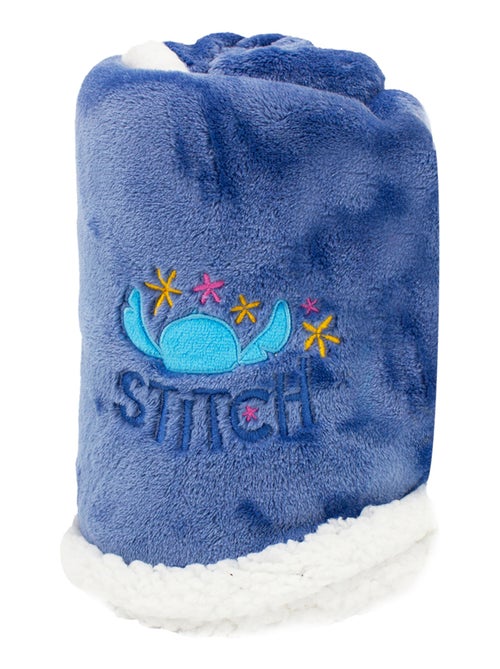 Couverture pour bébé naissance bi-matière - Stitch - Babycalin - Kiabi