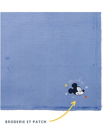 Couverture pour bébé naissance bi-matière - Stitch - Babycalin