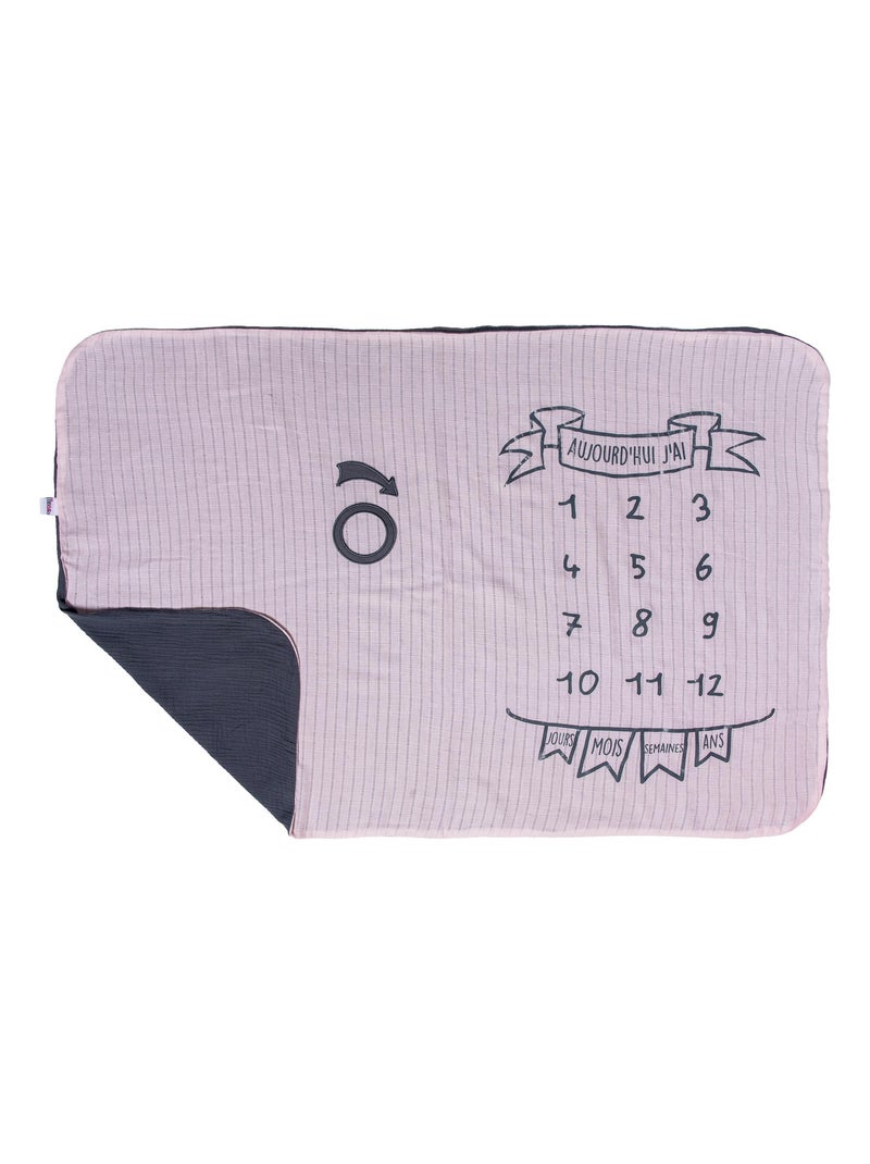 Couverture pour photos étapes de bébé BB&CO Rose clair - Kiabi