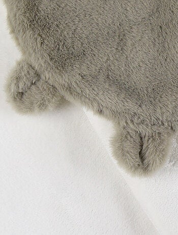 Couverture promenade kaki en fausse fourrure 65x45 cm Noukie's