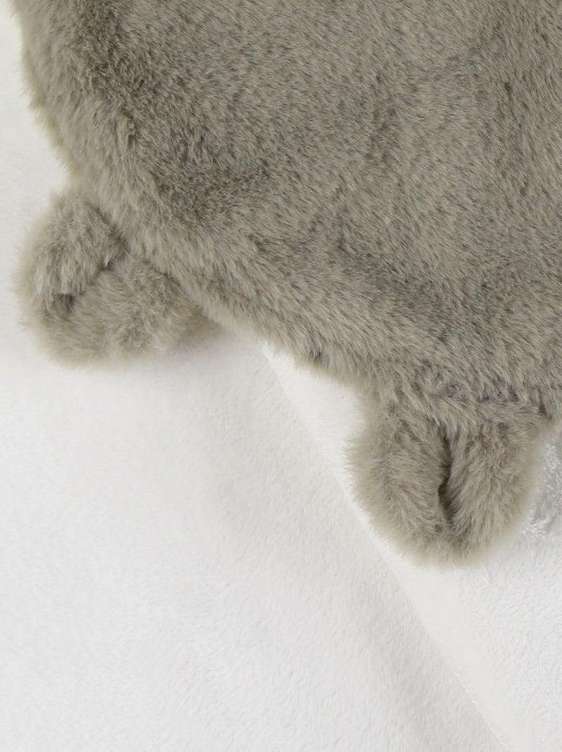 Couverture promenade kaki en fausse fourrure 65x45 cm Noukie's Vert - Kiabi