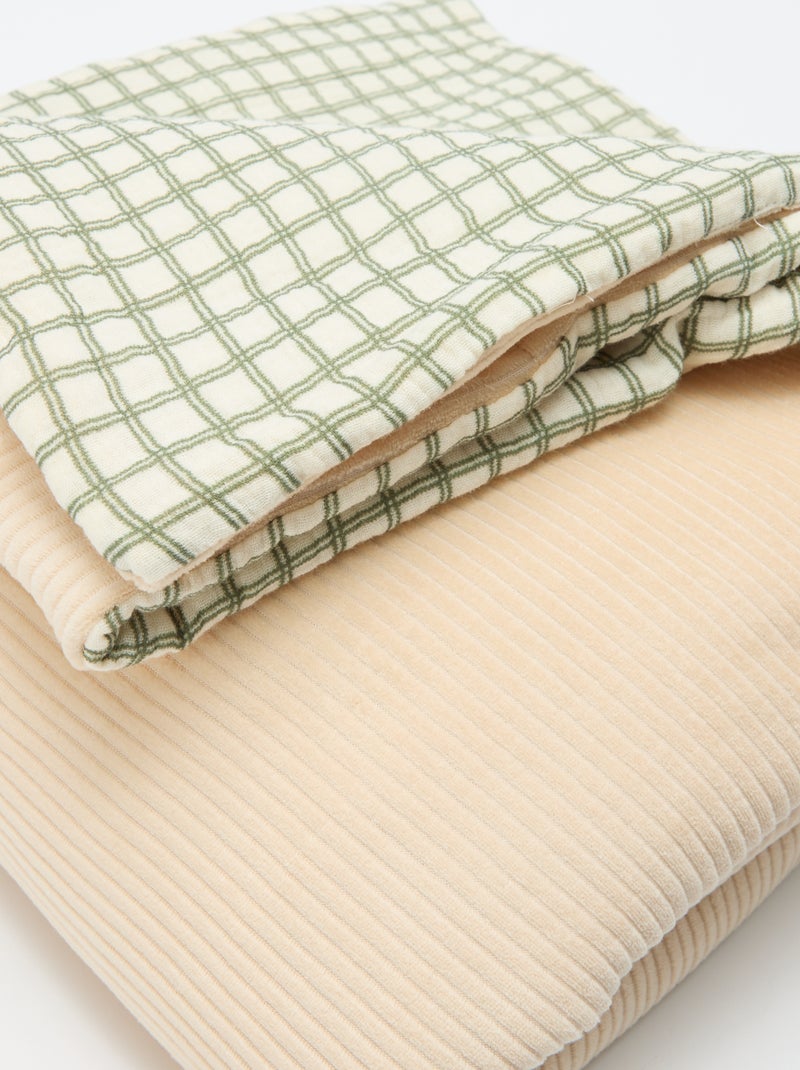 Couverture réversible - Kiabi Home' Kaki - Kiabi