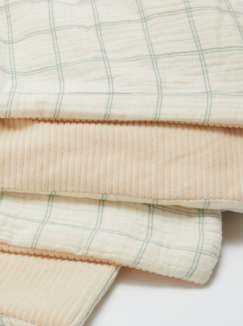Couverture réversible 110 x 150 cm - Kiabi Home' Vert - Kiabi