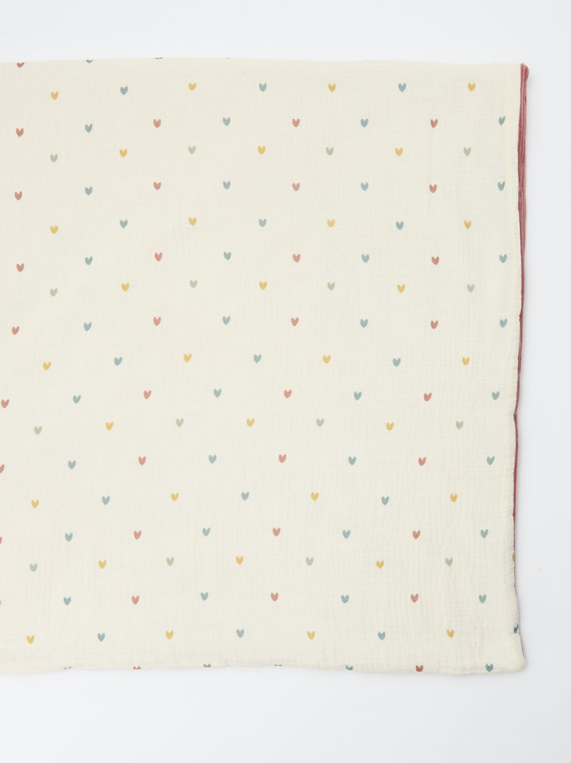 Couverture réversible 110 x 150 cm Beige - Kiabi