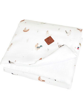 Couverture réversible en satin de coton, GALLINA SEVIRA KIDS
