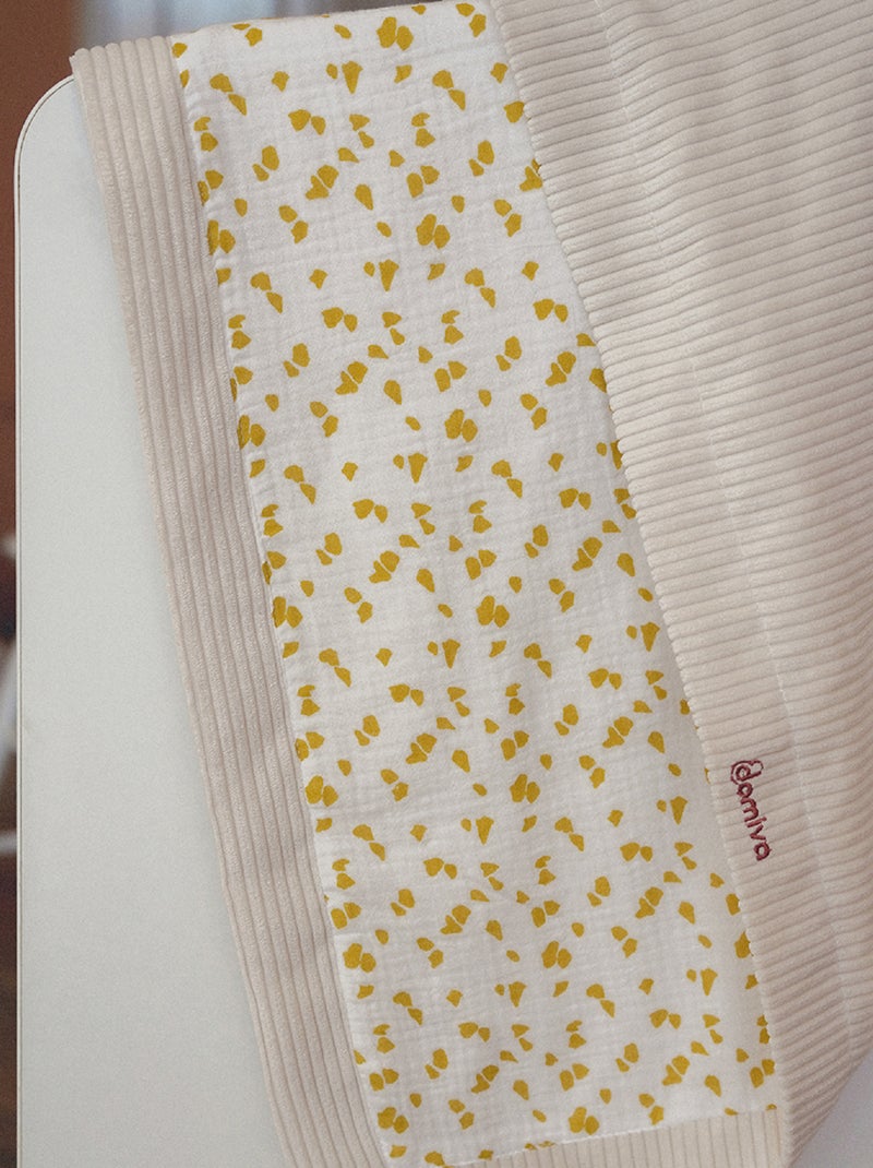 Couverture réversible esprit safari pour bébé Beige - Kiabi