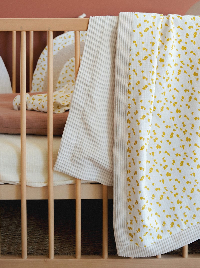 Couverture réversible esprit safari pour bébé Beige - Kiabi