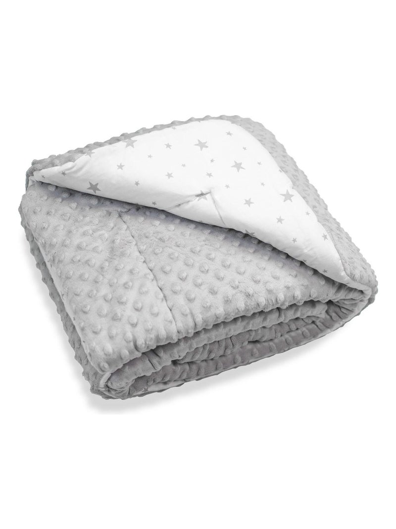 Couverture réversible et ultra douce, STELLA SEVIRA KIDS Gris - Kiabi