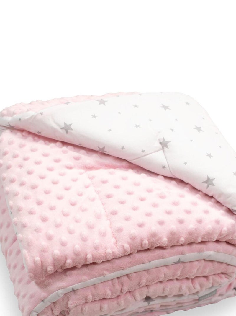 Couverture réversible et ultra douce, STELLA SEVIRA KIDS Rose - Kiabi