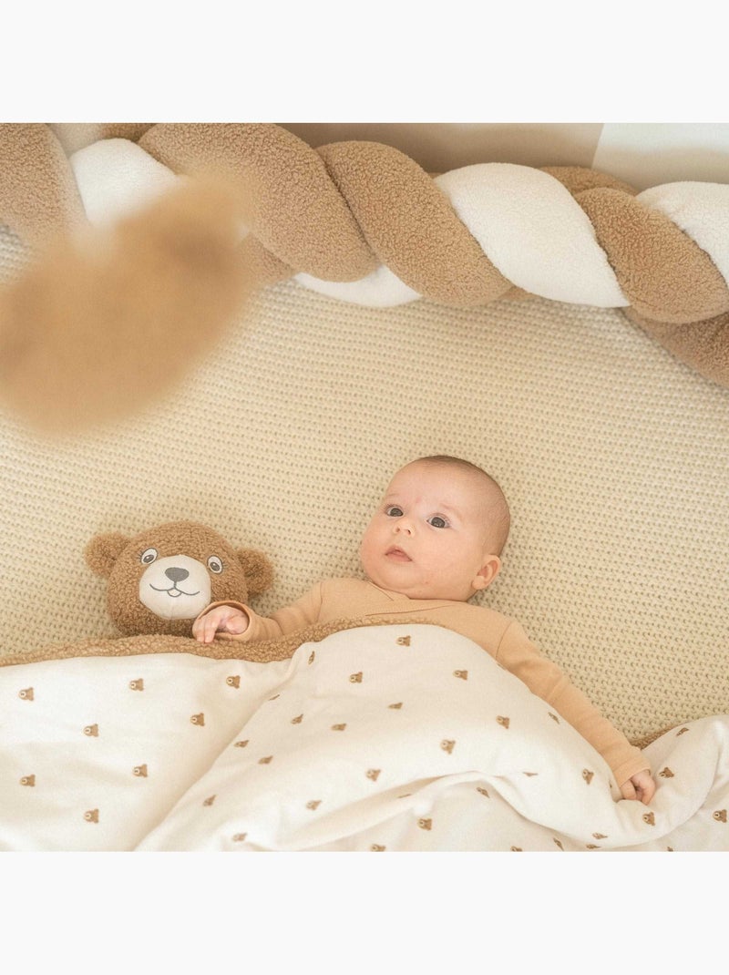 Couverture réversible pour bébé Marron - Kiabi