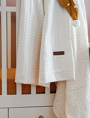 Couverture réversible pour enfant - Effet maille