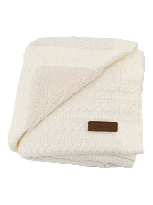 Couverture réversible pour enfant  - Effet maille - Kiabi