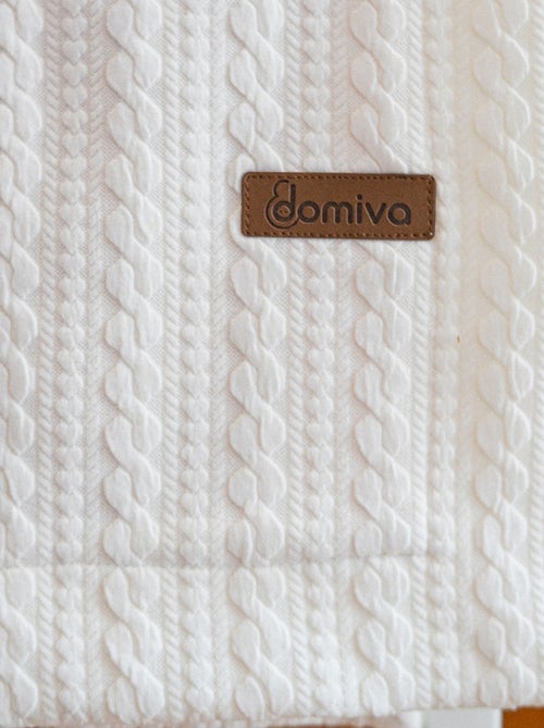 Couverture réversible pour enfant  - Effet maille - Kiabi