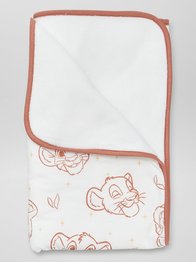 Couverture 'Simba' 'Disney' doublée polaire Blanc - Kiabi