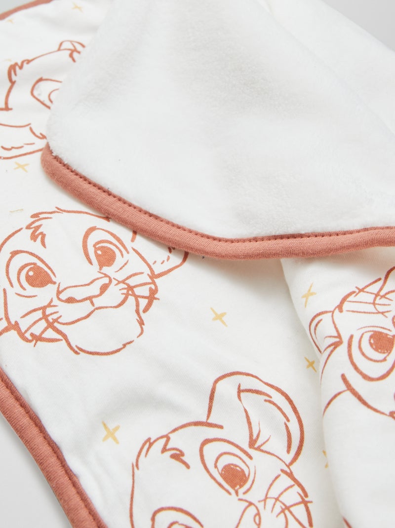 Couverture 'Simba' 'Disney' doublée polaire Blanc - Kiabi