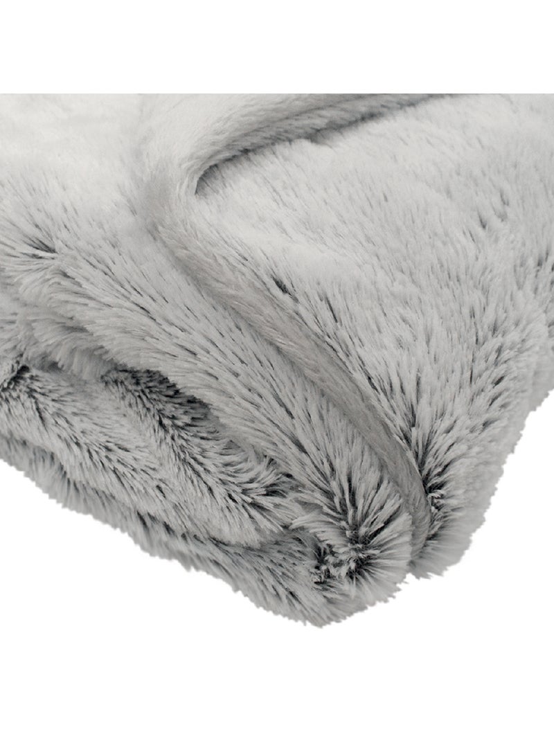 Couverture snow doublée Microdoux Gris - Kiabi