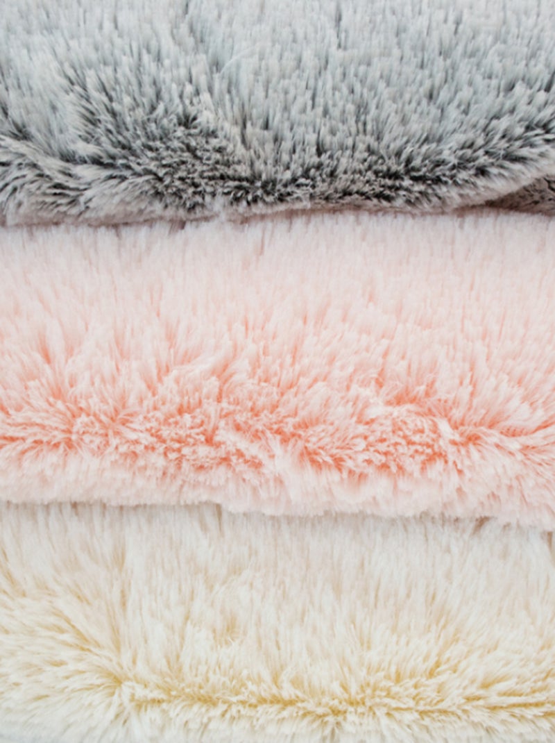 Couverture snow doublée Microdoux Rose clair - Kiabi