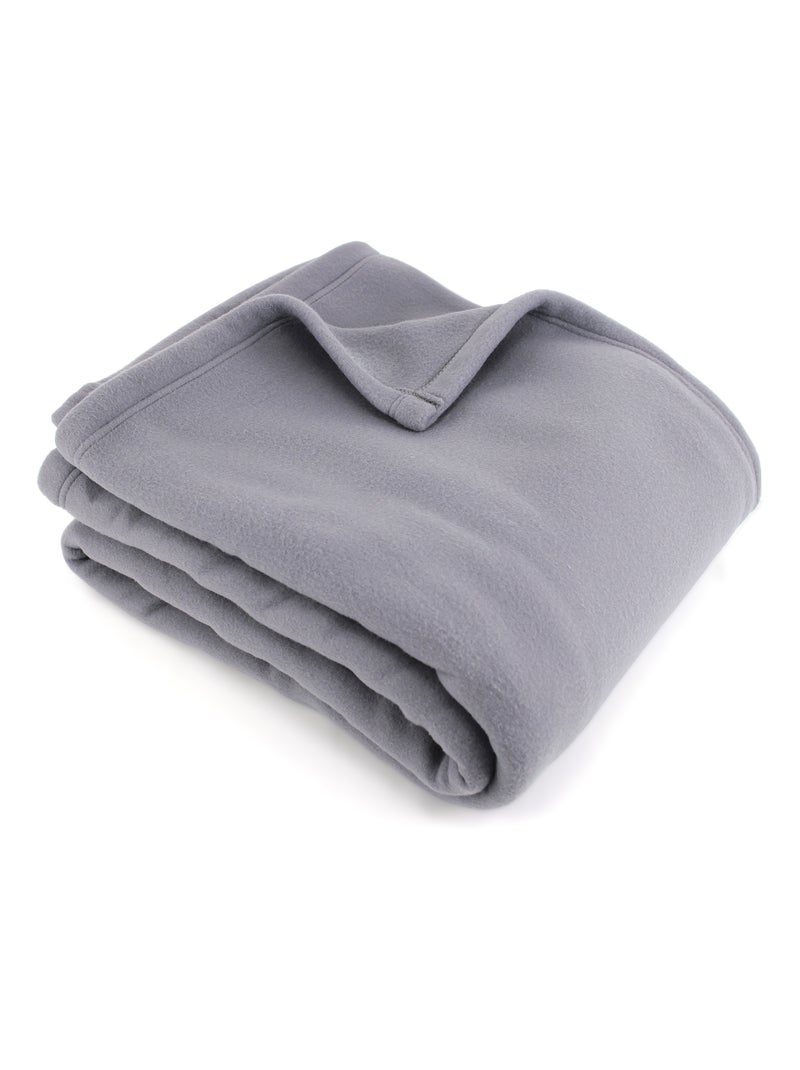 Couverture TEDDY Polyester 350 g/m2 Gris foncé - Kiabi